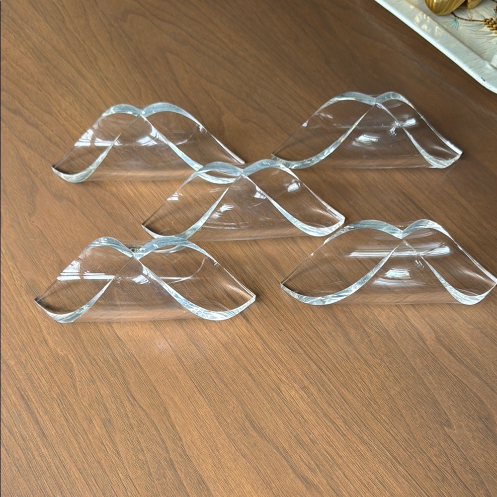 Vintage Lucite Napkin Rings